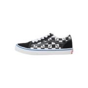 Lage Sneakers Vans Chaussures Old Skool Logo checkerboard noir enfants