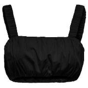 Blouse Only Débardeur Rouge Col Carré en Coton