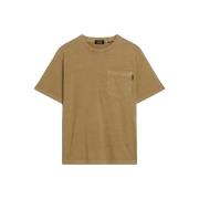 T-shirt Korte Mouw Superdry T-shirt Contrast Stitch Pocket