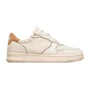 Lage Sneakers Clae Baskets Malone Distressed en cuir blanc