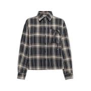 Overhemd Only Agda Short Shirt - Fog/Sky Cap