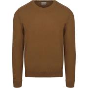 Sweater No Excess Trui Solid Jacquard Khaki