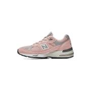 Lage Sneakers New Balance 991 Made in England Pink Grey White