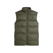Vest Fred Perry Insulated Padded Gilet Laurel Wreath Green