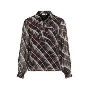 Blouse Vila Top Daliana Kika - Black Beauty/Kika