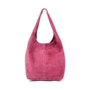 Schoudertas Vera Pelle krau35purp