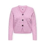 Vest Only Rio Life Cardigan - Mauve Mist