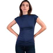 Top Admas T-shirt met slipe mouwen en opstaande kraag Frunces