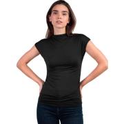 T-shirt Admas T-shirt met slipe mouwen en opstaande kraag Frunces