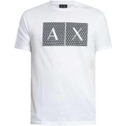 T-shirt Korte Mouw EAX Slim fit T-shirt met reliëfprint