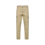 Broek Selected Slim Tapered Wick 172 Cargo Pants - Chinchilla