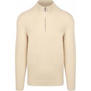 Sweater Profuomo Half Zip Pullover Structure Beige