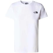 T-shirt Korte Mouw The North Face SS BOX NSE SLIM TEE white