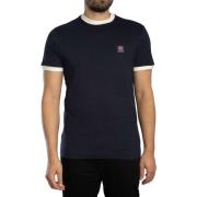 T-shirt Korte Mouw Trojan Vlag-embleem T-shirt met ringband