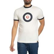 T-shirt Korte Mouw Trojan Target logo ringer T-shirt