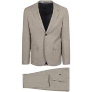 Kostuum Suitable Toulon Kostuum Wol Greige