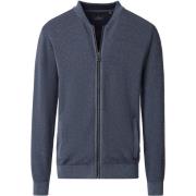 Vest Casa Moda Vest Zip Structure Donkerblauw