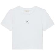 T-shirt Korte Mouw Ck Jeans A - Ss Logo Cropped