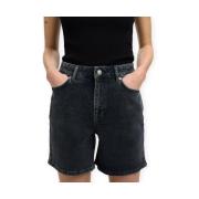 Korte Broek Selected W Krista Shorts - Black Denim