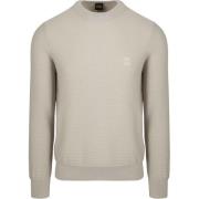 Sweater BOSS Trui Anion Ecru
