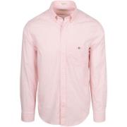 Overhemd Lange Mouw Gant Poplin Banker Overhemd Streep Roze