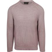 Sweater Marc O'Polo Pullover Structured Bi-Colour Mauve
