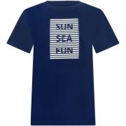 T-shirt Korte Mouw Lisca T-shirt met slipe mouwen Sun Sea Fun ZOMERTIJ...