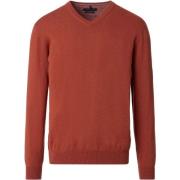 Sweater Casa Moda Pullover V-Hals Red Brick