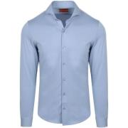 Overhemd Lange Mouw Suitable Sorona Overhemd Mid Blauw