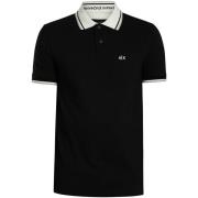 Polo Shirt Korte Mouw EAX Slim Fit Polo Shirt met Contrasterende Kraag