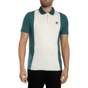 Polo Shirt Korte Mouw Fila Pierro Cut Sew Zip Polo Shirt