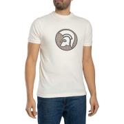 T-shirt Korte Mouw Trojan T-shirt met jacquard applicatielogo