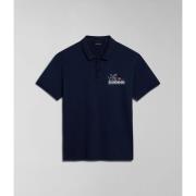Polo Shirt Korte Mouw Napapijri E-COLVILLE NP0A4HPX-176 BLU MARINE