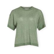 T-shirt Korte Mouw Vila Top Nowy - Olivine