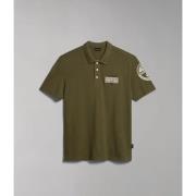 Polo Shirt Korte Mouw Napapijri E-AMUNDSEN NP0A4H6A-GAE1 GREEN LICHEN