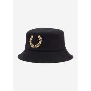 Hoed Fred Perry Bold branding canvas buckethat