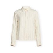 Overhemd Vila Addie Shirt - Birch/Tapenade