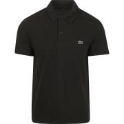 Polo Shirt Korte Mouw Lacoste Poloshirt Breathable Zwart