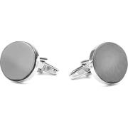 Schoenaccessoires Suitable Manschettenknöpfe Kreis Silber
