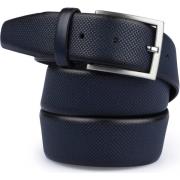 Riem Suitable Ledergürtel Struktur Leder Navy