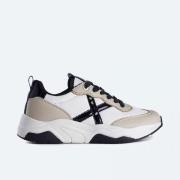 Lage Sneakers Munich 8770105 WAVE 105-WHITE BLACK