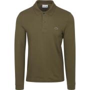 Sweater Lacoste Poloshirt Lange mouwen Donkergroen