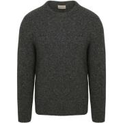 Trui Gant Pullover Wool Blend Antraciet