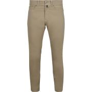 Broek Pierre Cardin Broek Lyon Tapered Beige