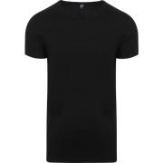 T-shirt Alan Red Brede Ronde Hals James (2Pack) Zwart