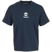 T-shirt Korte Mouw Timberland Print Stack Logo Short Navy
