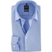 Overhemd Lange Mouw Olymp Level Five Overhemd Body-Fit Blauw