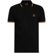 Polo Shirt Korte Mouw Trojan Polo shirt met vlagembleem van piqué