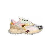 Lage Sneakers Exé Shoes EXÉ Sneakers 134-8 - Gold/White/Pink Leather