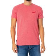 T-shirt Korte Mouw Superdry Essentieel EMB-T-shirt met logo